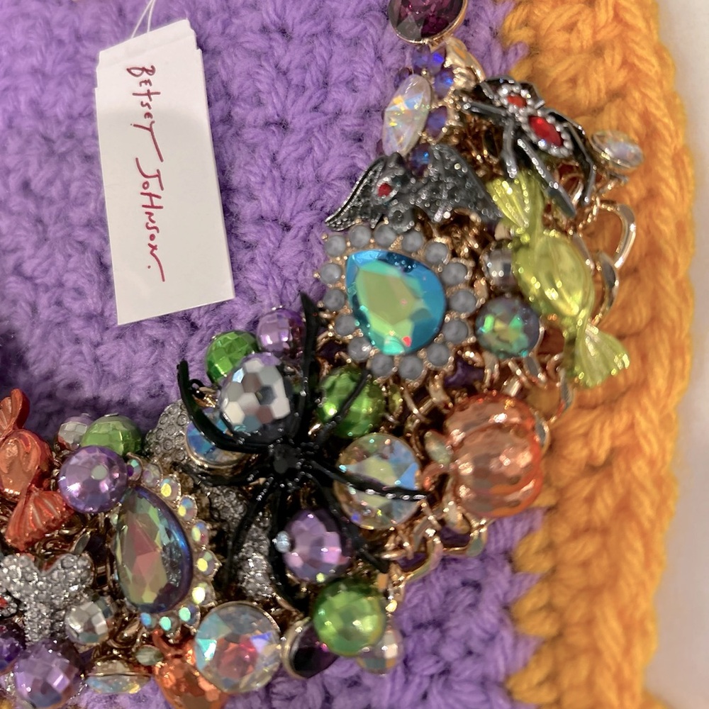 NWT Betsey Johnson Halloween Charm Bib Chain Necklace - Picture 7 of 8